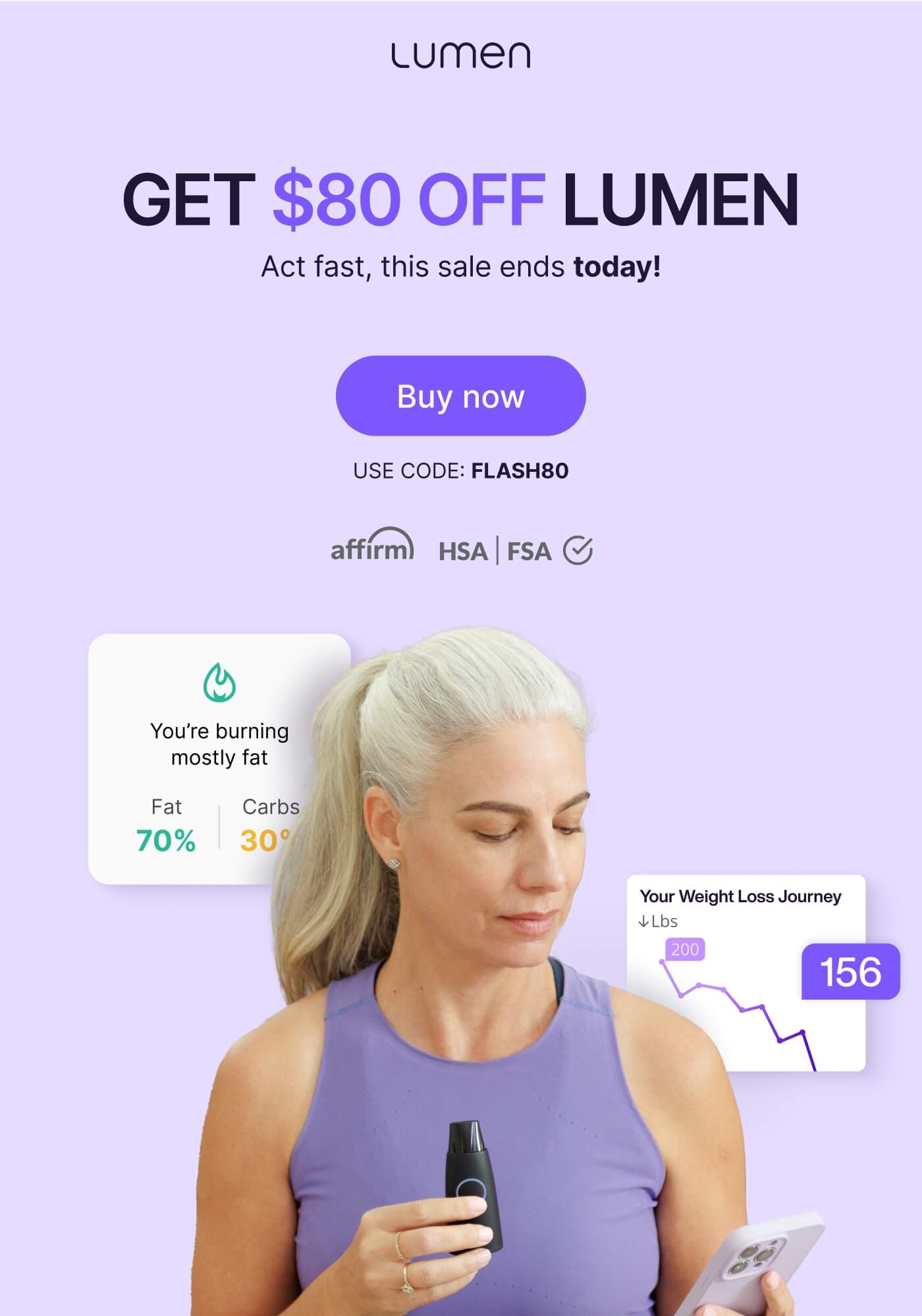 Get $80 off Lumen