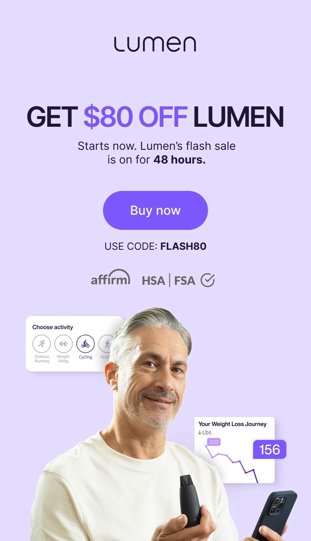 Get $80 off Lumen