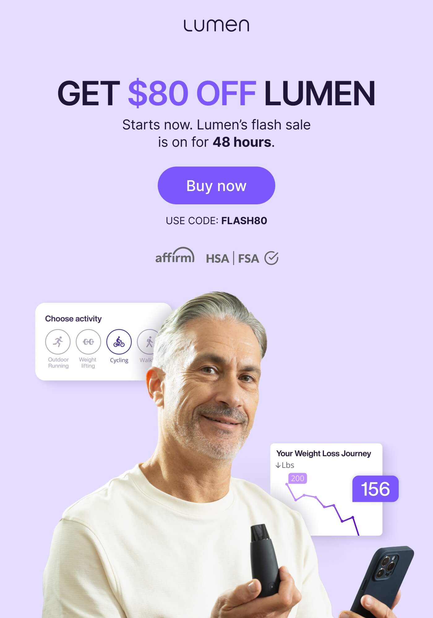 Get $80 off Lumen